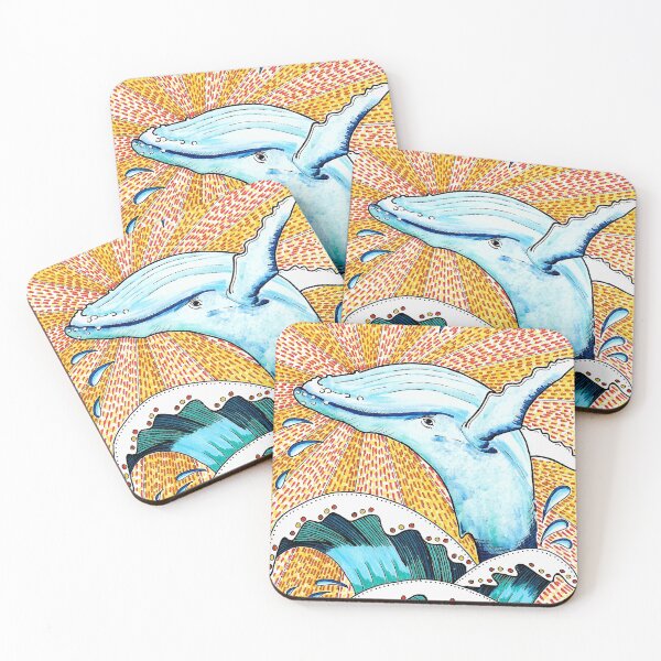 Item preview, Humpback Whale Leaping Out Of The Sea designed and sold by JulieSpriddle.