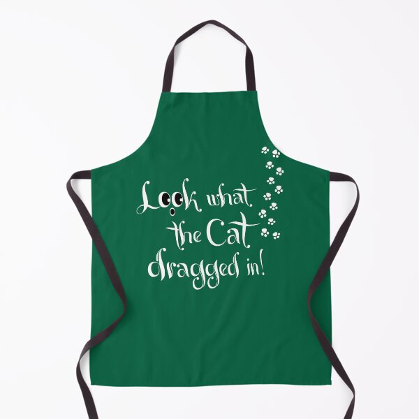 Item preview, 'Look what the Cat dragged in!' - white letters designed and sold by Irish-Nostalgia.