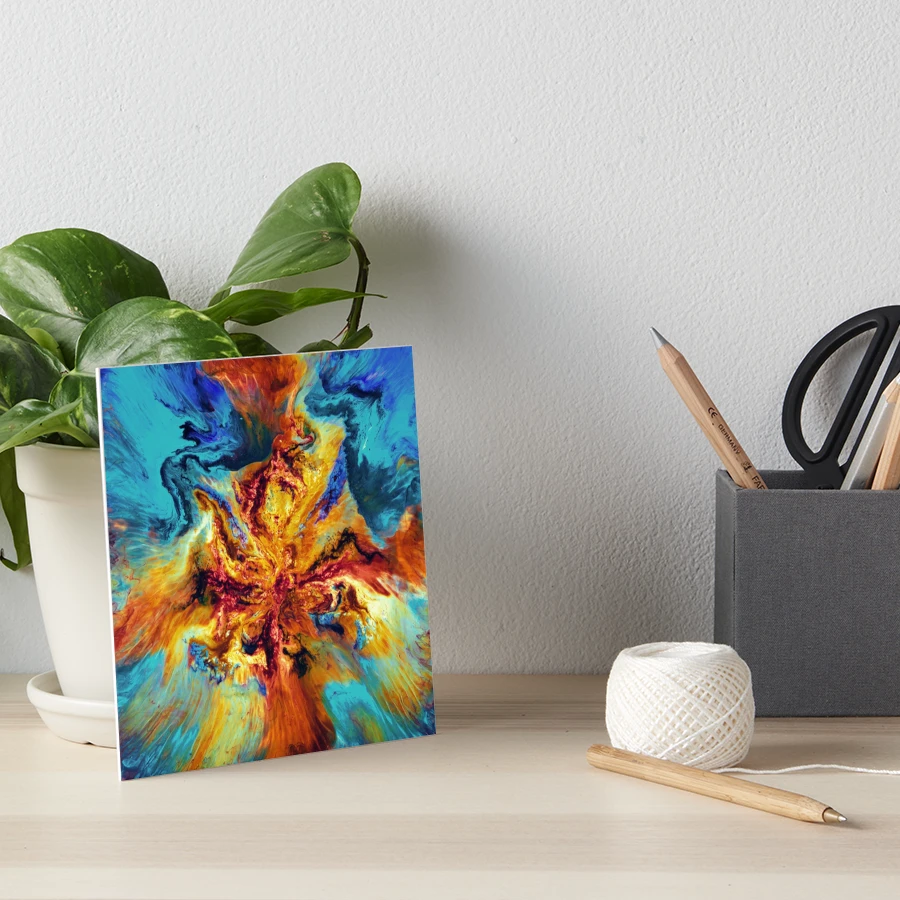 Abstract epoxy Art, Resin Art, Resin Painting for any Anniversary gift,  Hardcover Journal for Sale by DesignForGifts