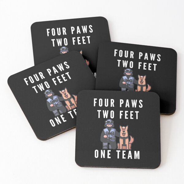 Item preview, Four Paws Two Feet One Team - Dog Fanatics designed and sold by VikGen.