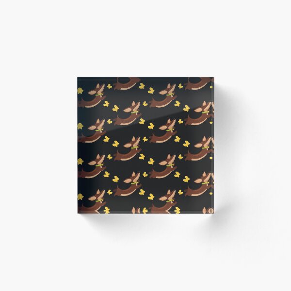 Item preview, Cute Dachshund Playing with Butterflies designed and sold by PupsGoWalkies.
