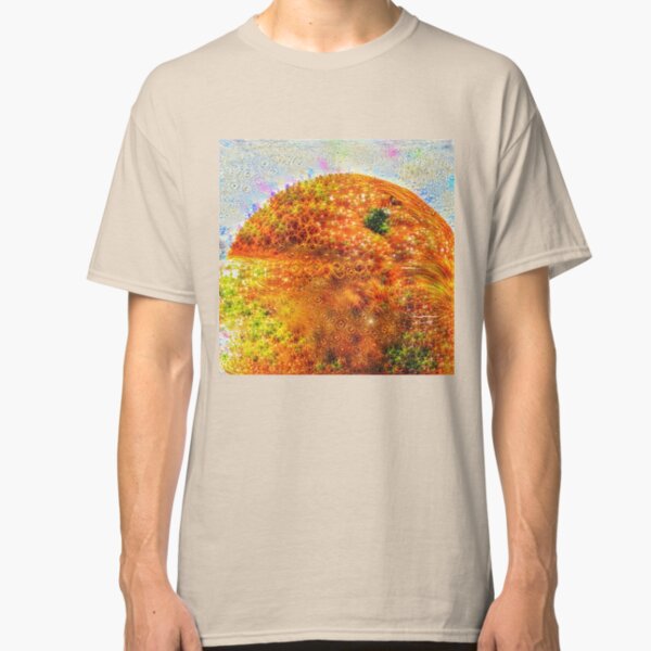 #DeepDreamed Frozen Orange Classic T-Shirt