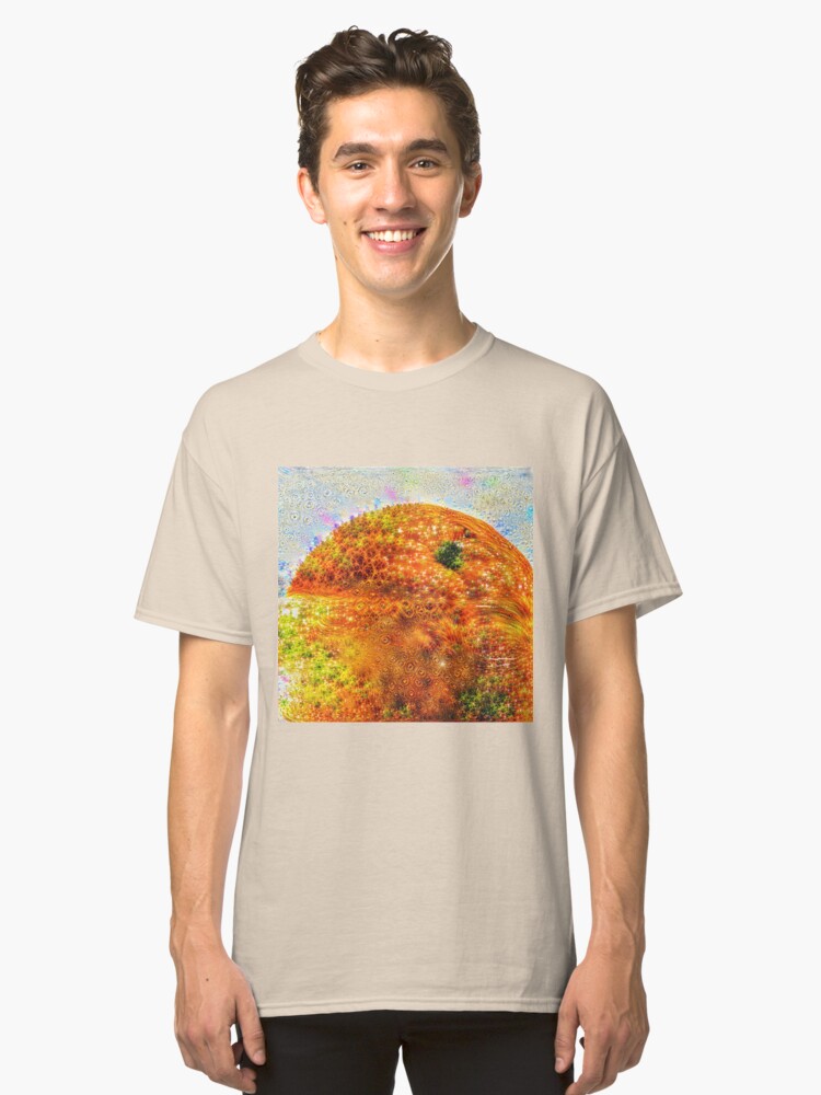 Alternate view of #DeepDreamed Frozen Orange Classic T-Shirt