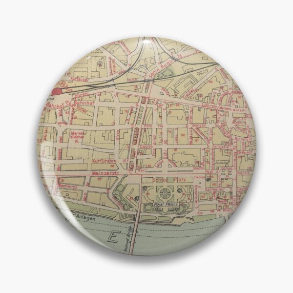Item preview, Old Koblenz Germany Map (1919) Vintage Coblenz City & Street Atlas designed and sold by BravuraMedia.