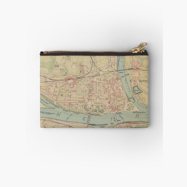 Item preview, Old Koblenz Germany Map (1919) Vintage Coblenz City & Street Atlas designed and sold by BravuraMedia.