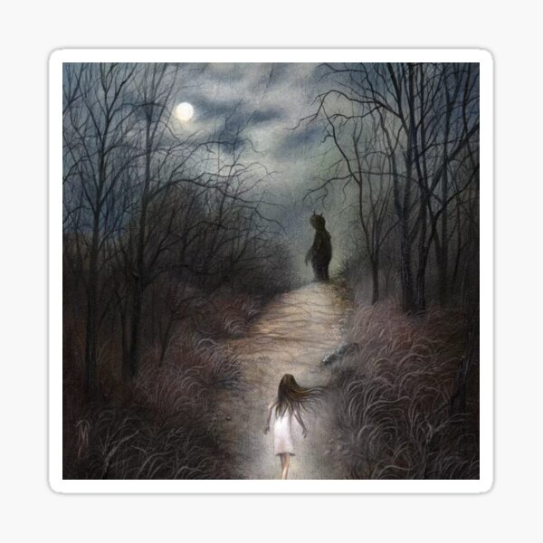 Haunted Art Sticker