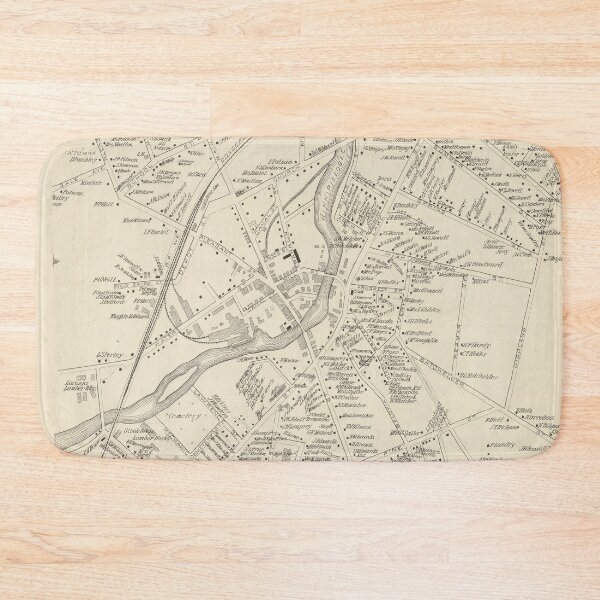 Item preview, Old Laconia NH Map (1892) Vintage New Hampshire City & Town Atlas designed and sold by BravuraMedia.
