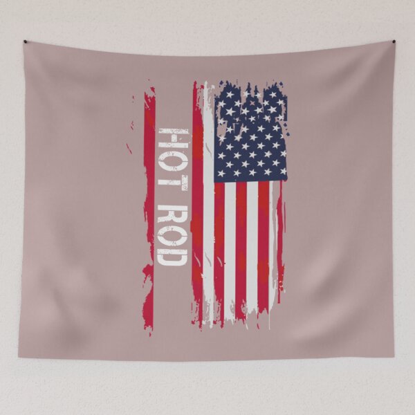 Artikelvorschau, Hot Rod Hot Rod Patriotische USA-Flagge entworfen und verkauft von HarryWink.