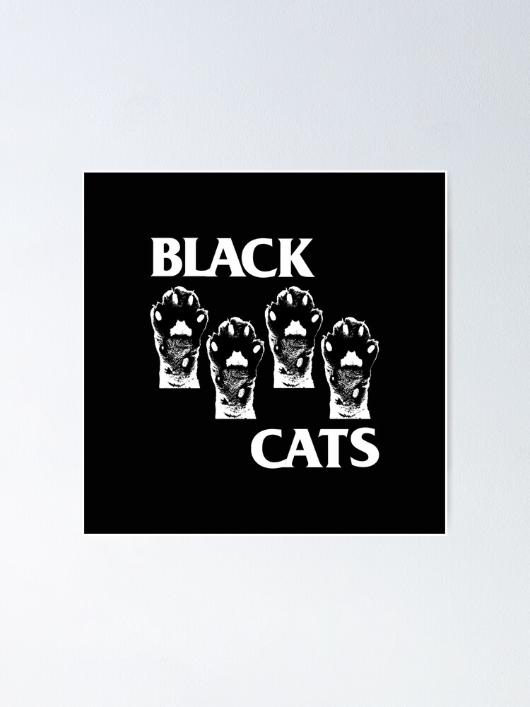 "Black Cats Black Flag parody" Poster for Sale by HarramEdesigns