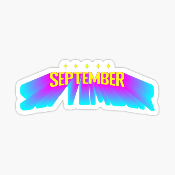 Five Star September - Retro Futurism Sticker