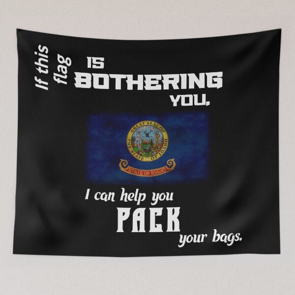 Item preview, Idahoan flag - pack your bags designed and sold by 2Girls1Shirt.