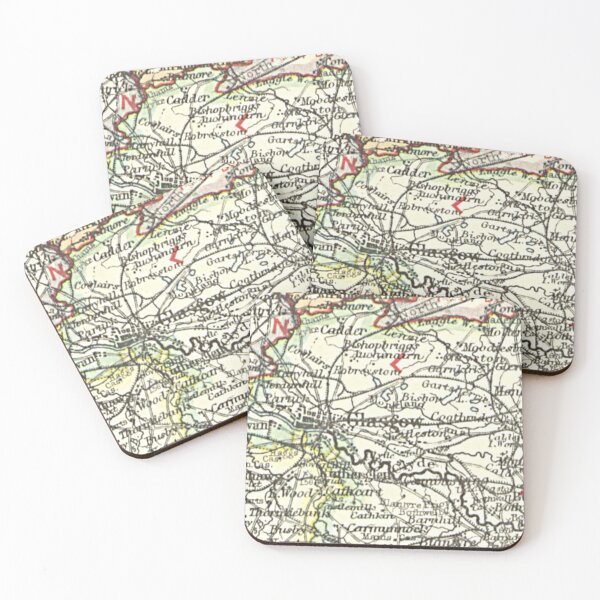 Item preview, GLASGOW & surrounding area map 1899 designed and sold by yourscotland.