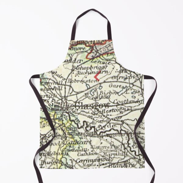 Item preview, GLASGOW & surrounding area map 1899 designed and sold by yourscotland.