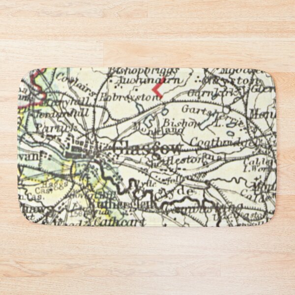 Item preview, GLASGOW & surrounding area map 1899 designed and sold by yourscotland.