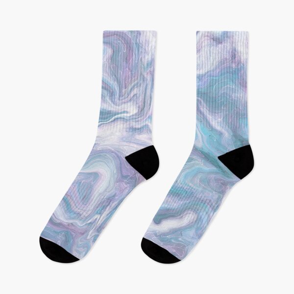 Item preview, Contemporary summary of the fluid vortex. Geometric spiral, swirl, twirl in navy blue, green and purple.Trendy colors. designed and sold by GelbWieZitrone.