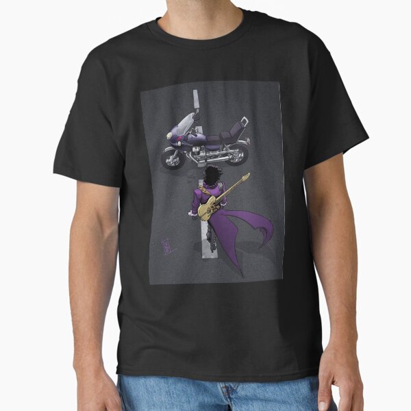 Purple Funk Motorcycle Guitar Classic T-Shirt