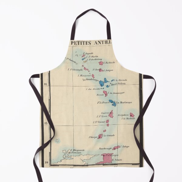 Item preview, Old Lesser Antilles Map (1844) Vintage Caribbean & West Indies Islands Atlas designed and sold by BravuraMedia.