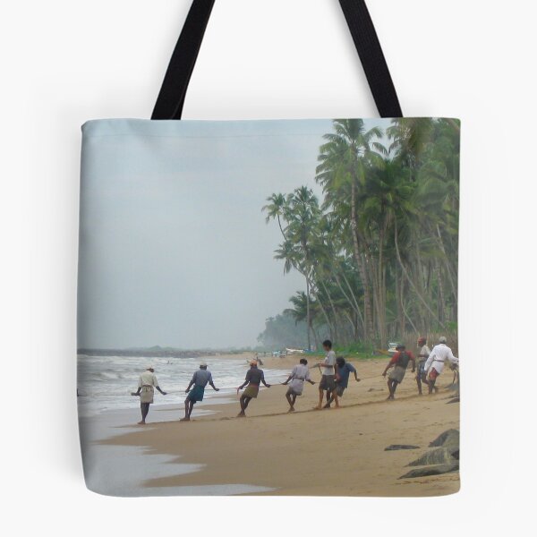 Item preview, Fishing at Southern Beach, Sri Lanka designed and sold by ProArtzilla.