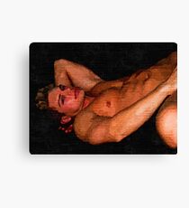 Cute Blonde Hunk (Original Sold - available in limited edition 6 of 25) Canvas Print