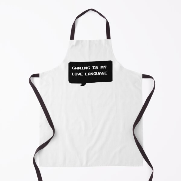 Item preview, Gaming is my love language funny retro arcade style Black and White speech bubble (Reverse Black and White) designed and sold by Deegital18.