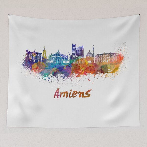 Item preview, Amiens skyline in watercolor designed and sold by paulrommer.