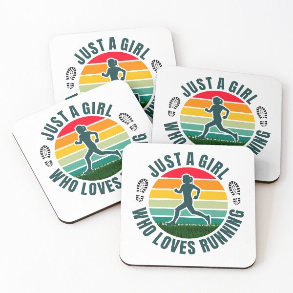 Item preview, Just a girl who loves Running designed and sold by VrajStudio.