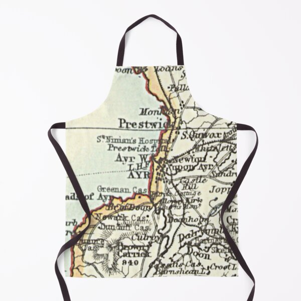 Item preview, AYR & surrounding area map 1899 designed and sold by yourscotland.