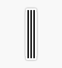 Slav stripes - black Sticker