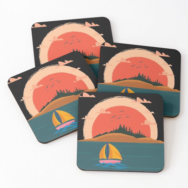 Item preview, Forest Mountain Sunset Landscape designed and sold by OliOuterBrands.