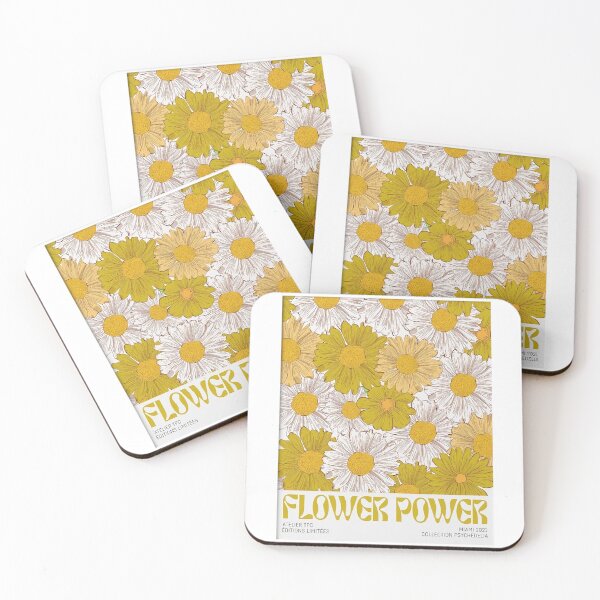 Item preview, Yellow Flower Power Poster designed and sold by techberou.