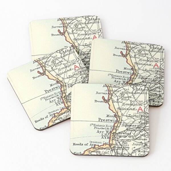 Item preview, PRESTWICK & surrounding area map 1899 designed and sold by yourscotland.