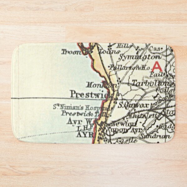 Item preview, PRESTWICK & surrounding area map 1899 designed and sold by yourscotland.