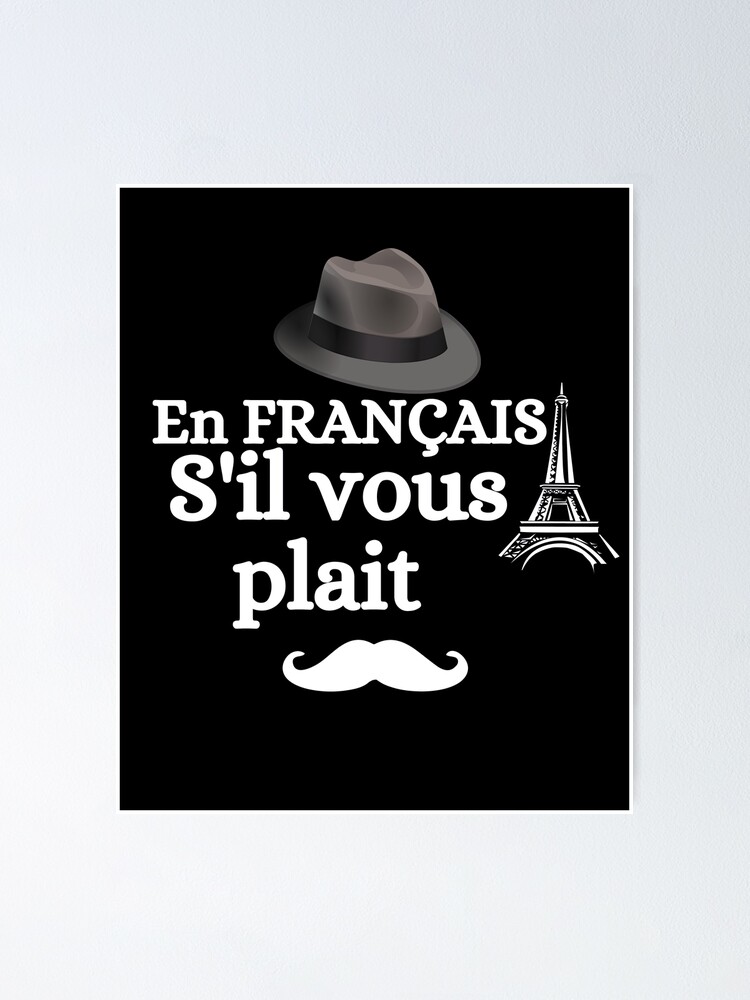en francais sil vous plait, in french please Greeting Card for Sale by  ronaldsonou