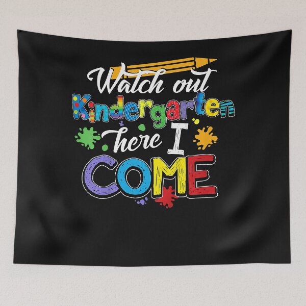 Item preview, Kids Watch Out Kindergarten Here I Come Back to School 2021 designed and sold by begin-again.