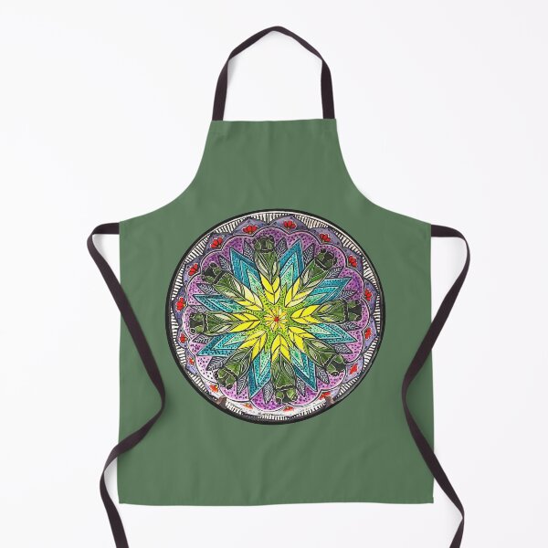Item preview, Green Summer Cicada Mandala designed and sold by KFStudios.