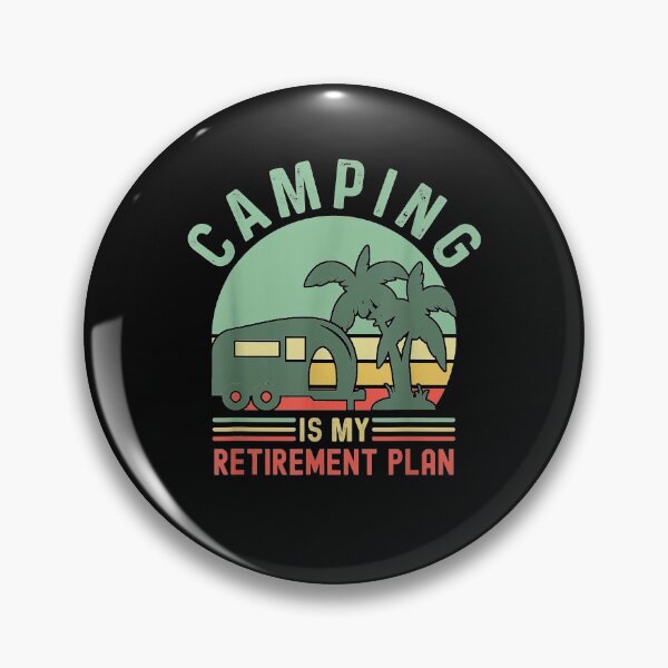 Item preview, Camping Is My Retirement Plan - Retro Vintage Hiking designed and sold by begin-again.