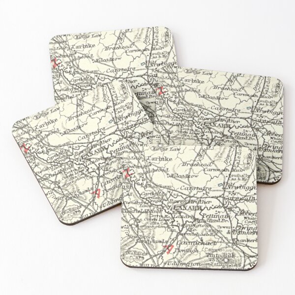 Item preview, LANARK & surrounding area map 1899 designed and sold by yourscotland.