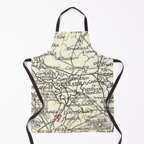 Item preview, LANARK & surrounding area map 1899 designed and sold by yourscotland.