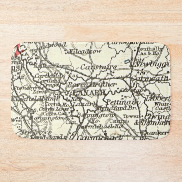 Item preview, LANARK & surrounding area map 1899 designed and sold by yourscotland.