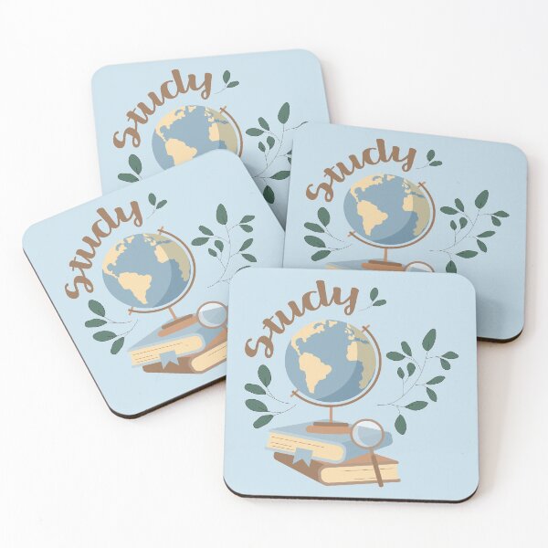 Item preview, Study typography composition with globe and books designed and sold by CutieBlue.