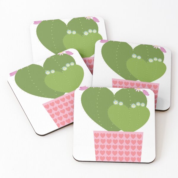 Item preview, Heart shaped pink  cactus. designed and sold by juartshop.