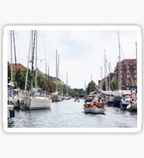 Canal in Copenhagen Sticker