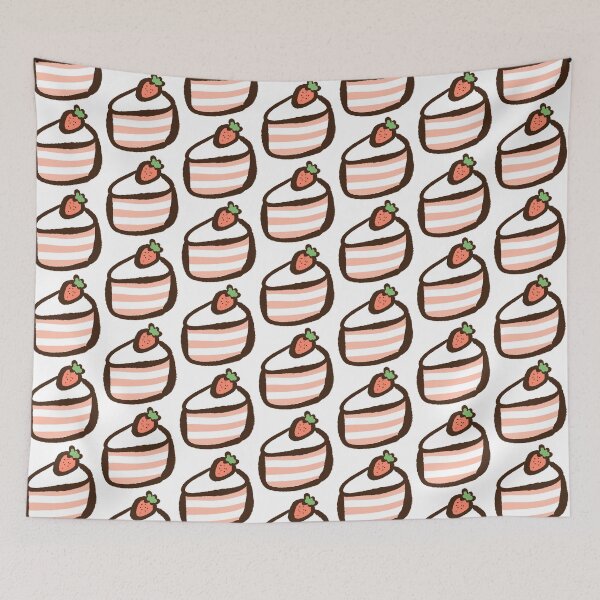 Item preview, kawaii Japanese strawberry short cake designed and sold by GLwithUs.