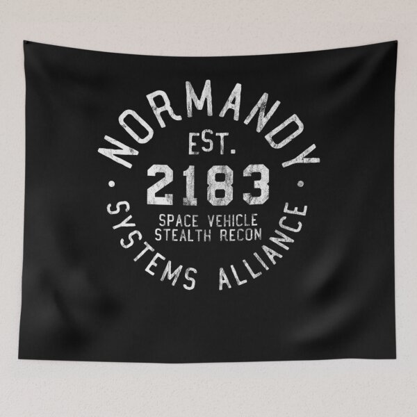 Item preview, SSV Normandy Athletic Shirt  Mass Effect Athletic Style  White Print Essential T-Shirt designed and sold by AllanBushko.