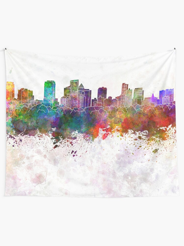 fort lauderdale fl skyline in watercolor background tapestry by paulrommer redbubble fort lauderdale fl skyline in watercolor background tapestry by paulrommer redbubble