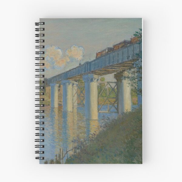 Item preview, Claude Monet - Railroad Bridge Argenteuil Post Impressionist Painting designed and sold by Anthony Massaro.
