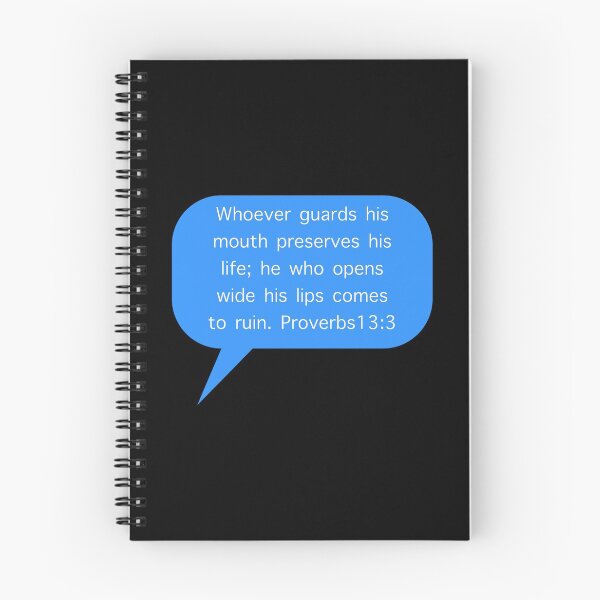 Aperçu de l'œuvre Proverbes 13:3 créée et vendue par WBEM.