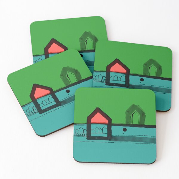 Item preview, Red, Black Houses No.: 03 in Color "Paper Drawings/Paintings"  designed and sold by Istvan Ocztos.