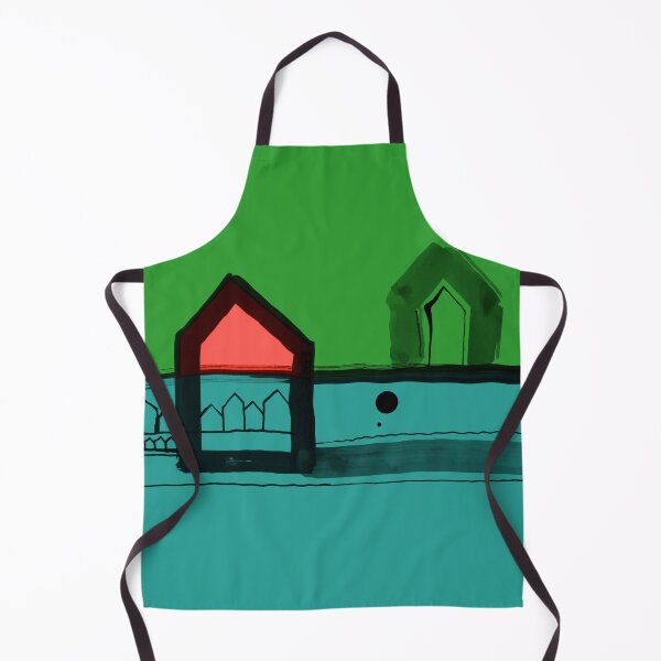 Item preview, Red, Black Houses No.: 03 in Color "Paper Drawings/Paintings" designed and sold by Istvan Ocztos.