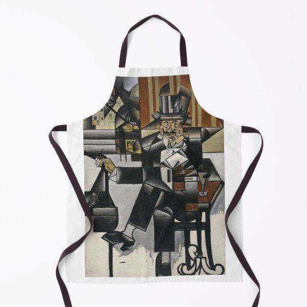 Item preview, Man in a Cafe - Juan Gris French Cubist Cubism Painting designed and sold by Anthony Massaro.